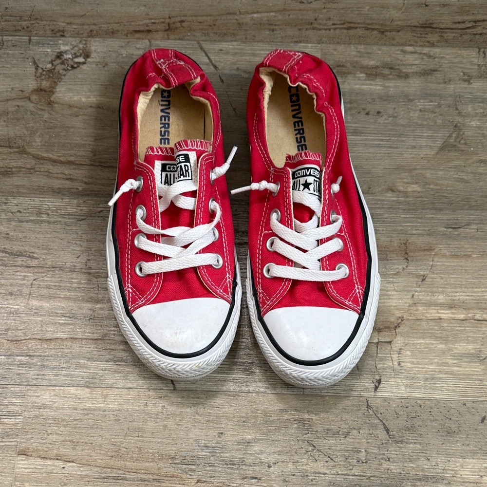 Converse Red and White Sneakers